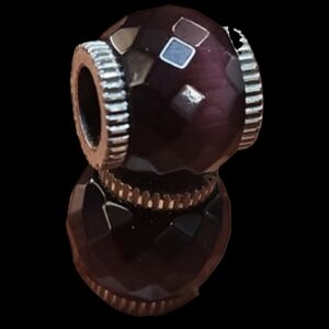 Brighton faceted natural black quartz bead - listing is for 1 bead